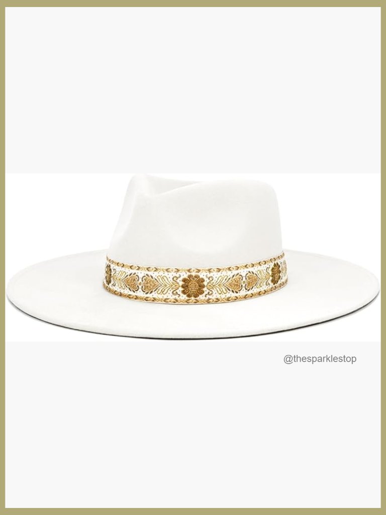 Vegan Suede Felt Rancher Fedora Hat With 4-Inch Wide Brim